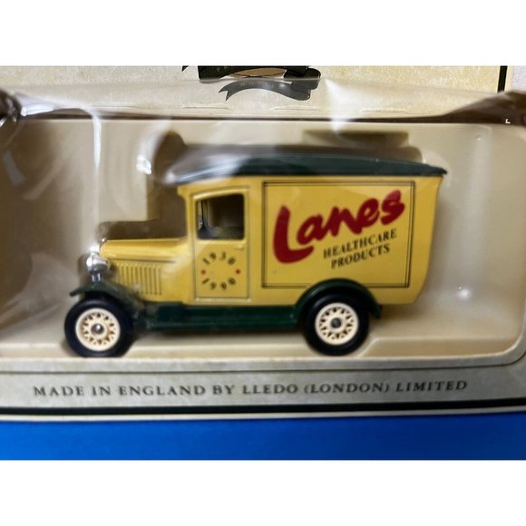vintage LLEDO Diecast 1934 CHEVROLET BOX VAN Promo Lanes LP21 new nib - Picture 2 of 7